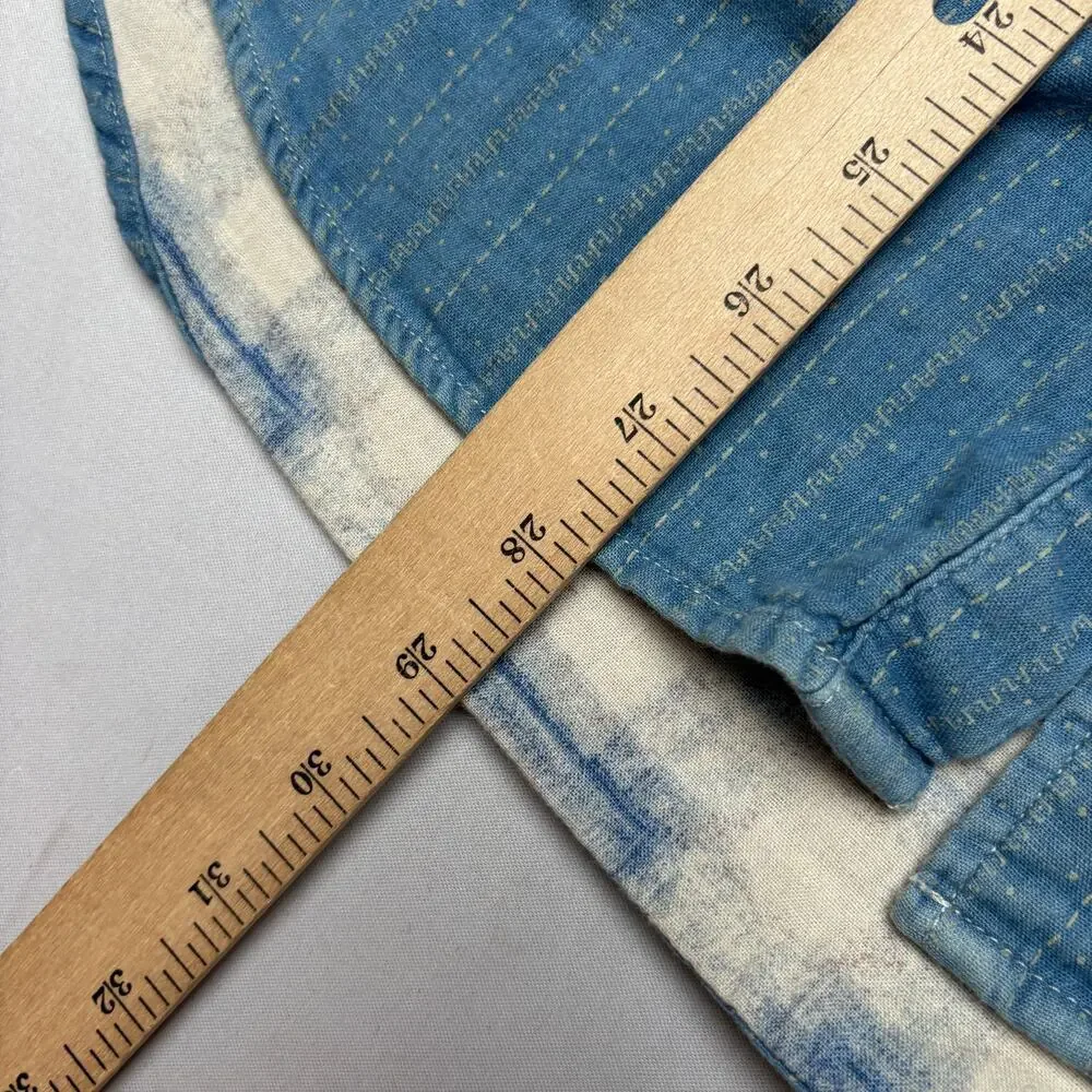 RRL Double RL Ralph Lauren Striped Plaid Lined Snap Shirt Men's M Southwestern - Picture 6 of 11